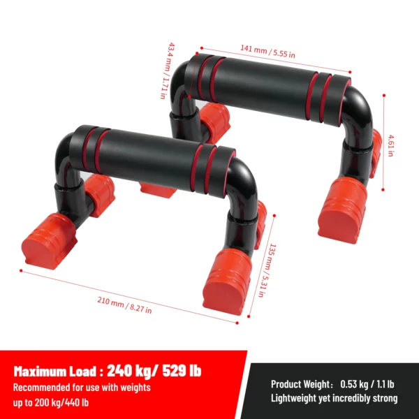 AVIVOR Push Up Bars with Foam Grip - Image 5