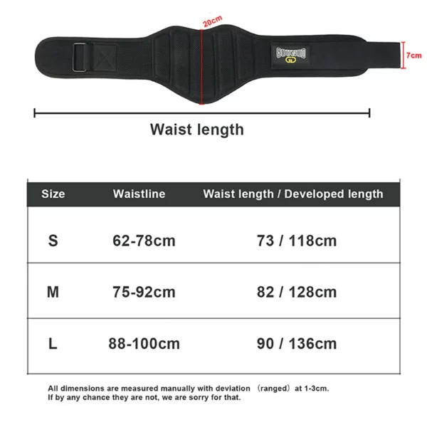 Men Women Gym EVA Weight Lifting Belt Lower Back Support Workout Waist Belt for Weightlifting Squats Dumbbell Deadlifts Fitness - Image 6